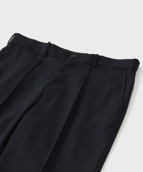 BARRY BRICKEN（バリーブリッケン）の「BARRY BRICKEN / バリーブリッケン SUPER100'S  PANTS（スラックス・メンズ・ネイビー・SMALL/MEDIUM/LARGE）」の3枚目の写真