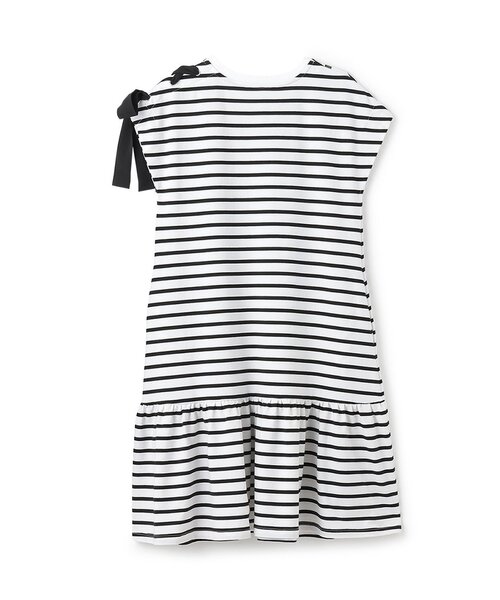 kate spade new york kids（ケイトスペードニューヨーク）の「【人気商品再入荷】【直営店で取り扱い無し】トロンプルイユフローラルクロスボディワンピース（ワンピース・キッズ・ブラック・150cm/140cm）」の2枚目の写真