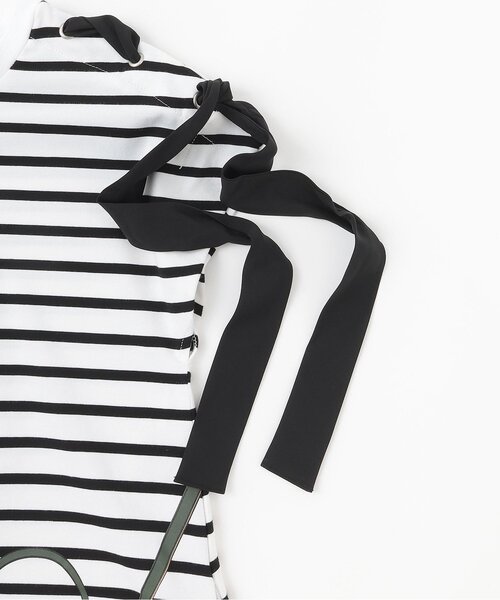 kate spade new york kids（ケイトスペードニューヨーク）の「【人気商品再入荷】【直営店で取り扱い無し】トロンプルイユフローラルクロスボディワンピース（ワンピース・キッズ・ブラック・150cm/140cm）」の4枚目の写真