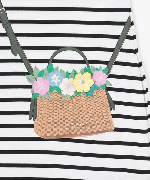 kate spade new york kids（ケイトスペードニューヨーク）の「【人気商品再入荷】【直営店で取り扱い無し】トロンプルイユフローラルクロスボディワンピース（ワンピース・キッズ・ブラック・150cm/140cm）」の5枚目の写真