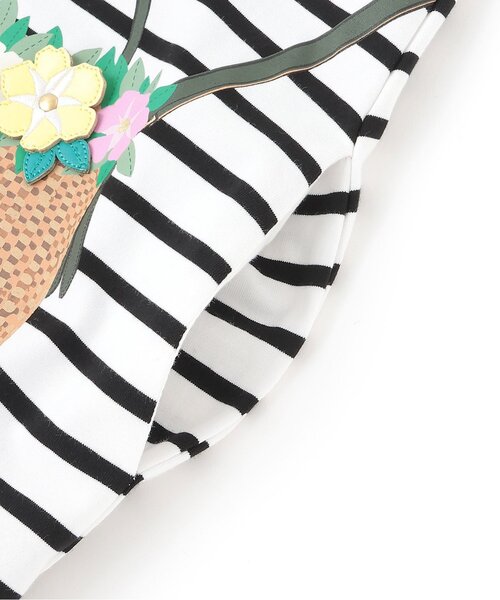 kate spade new york kids（ケイトスペードニューヨーク）の「【人気商品再入荷】【直営店で取り扱い無し】トロンプルイユフローラルクロスボディワンピース（ワンピース・キッズ・ブラック・150cm/140cm）」の6枚目の写真