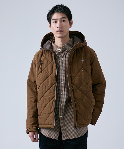 Eddie Bauer(エディーバウアー)の「Eddie Bauer 別注 中綿 フードダウンジャケット(ダウンジャケット/コート・メンズ・ブラック/ブラウン・MEDIUM/LARGE)」の16枚目の写真