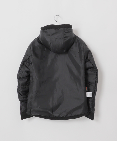 Eddie Bauer(エディーバウアー)の「Eddie Bauer 別注 中綿 フードダウンジャケット(ダウンジャケット/コート・メンズ・ブラック/ブラウン・MEDIUM/LARGE)」の5枚目の写真