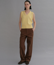 BAIE OUD（ベイウード）の「Straight cotton pants_brown（その他パンツ）」