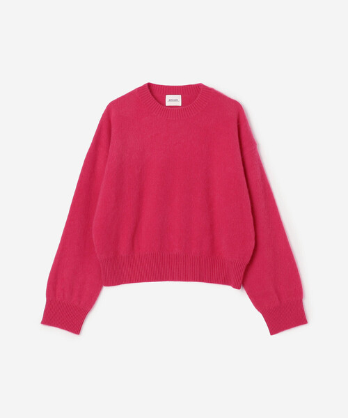 Morris & Sons（モリスアンドサンズ）の「MORRIS & SONS | カシミヤ クルーネックニット WOMEN（ニット/セーター・レディース・ピンク/クリーム・0）」の2枚目の写真