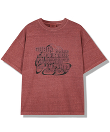 GUBIN（グビン）の「[SEASON OFF] Pigment Over Lettering Short Sleeve（Tシャツ/カットソー・メンズ）」