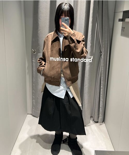 MUSINSA STANDARD（ムシンサスタンダード）の「ウィンター パグ ショートブーツ [ブラック]（ブーツ・レディース・その他・23cm/24cm/25cm/26cm/27cm/28cm）」の10枚目の写真
