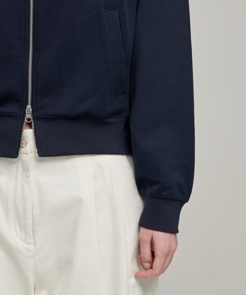 MUSINSA STANDARD WOMAN（ムシンサスタンダードウーマン）の「ウィメンズフラットテリー ハイネックスウェットジップアップ [ネイビー]（スウェット・レディース・その他・SMALL/MEDIUM/LARGE/X-SMALL）」の8枚目の写真