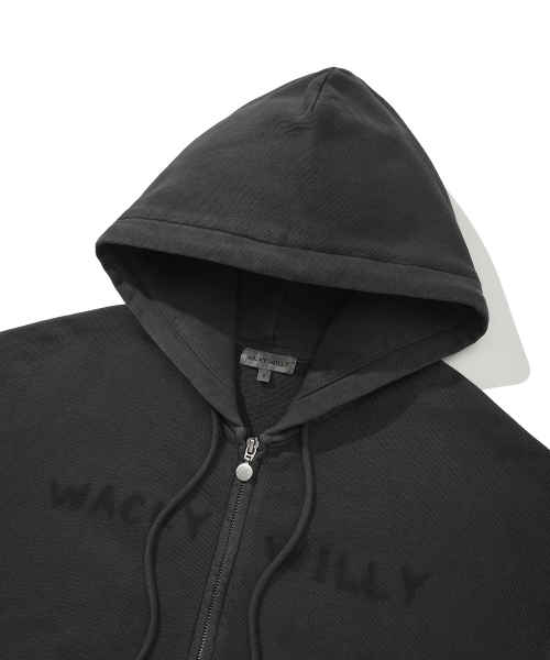 Wacky WiLLy（ワッキーウィリー）の「ウィメンズピグメントウォッシングフードジップアップグレー（パーカー・レディース・その他・F）」の3枚目の写真