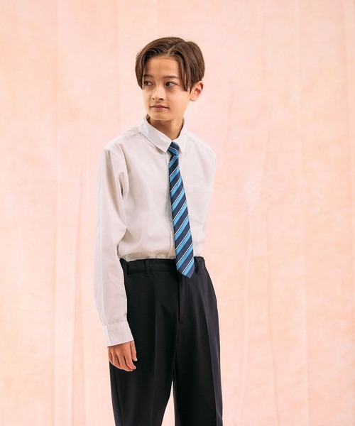 GLOBAL WORK(グローバルワーク)の「卒服/イージーケアシャツ/598132(シャツ/ブラウス・キッズ・オフホワイト/ブルー・150cm/160cm)」の12枚目の写真