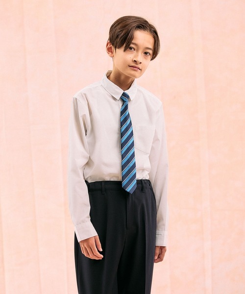 GLOBAL WORK(グローバルワーク)の「卒服/イージーケアシャツ/598132(シャツ/ブラウス・キッズ・オフホワイト/ブルー・150cm/160cm)」の13枚目の写真