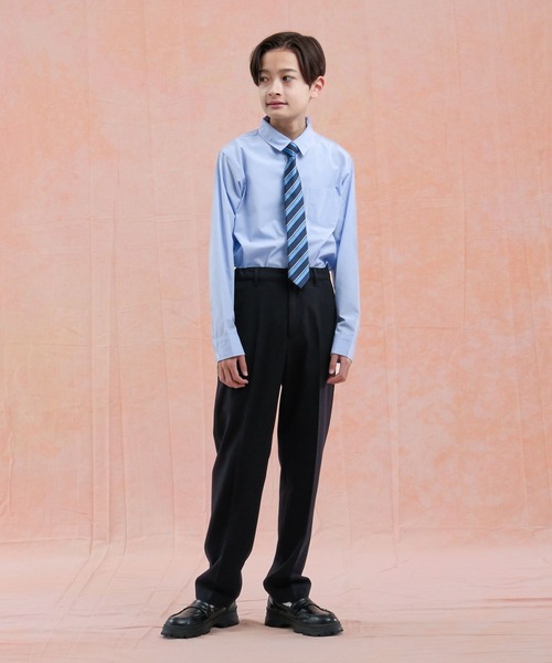 GLOBAL WORK(グローバルワーク)の「卒服/イージーケアシャツ/598132(シャツ/ブラウス・キッズ・オフホワイト/ブルー・150cm/160cm)」の17枚目の写真