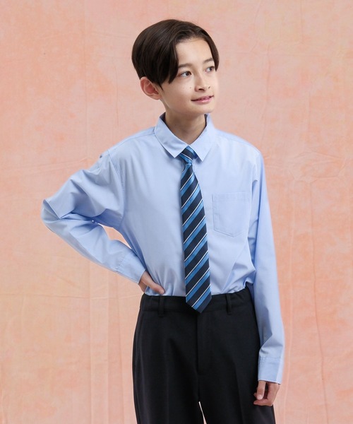 GLOBAL WORK(グローバルワーク)の「卒服/イージーケアシャツ/598132(シャツ/ブラウス・キッズ・オフホワイト/ブルー・150cm/160cm)」の22枚目の写真