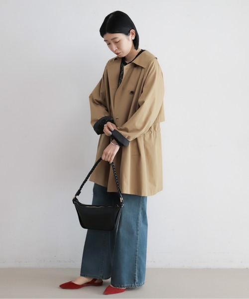 ハイカウントツイル ダブルショートコート | NOMBRE IMPAIR