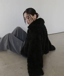 hellam（へラム）の「スタンドカラーフェイクファーブルゾン（その他アウター）」