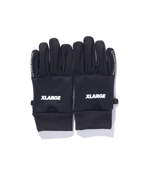 XLARGE(エクストララージ)の「TOUCHSCREEN UTILITY GLOVES(手袋・メンズ・ブラック・ONE SIZE)」の2枚目の写真