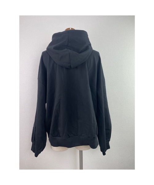 WORLD WIDE LOVE!(ワールドワイドラブ)の「YOU!!パーカー(パーカー・レディース・ブラック/オフホワイト/トップグレー・1)」の10枚目の写真