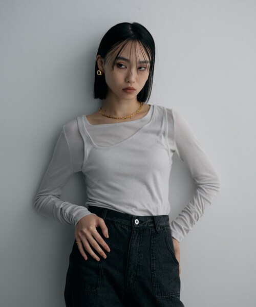 COCOSHNIK ONKITSCH(ココシュニックオンキッチュ)の「シルバー ボールラインピンキーリング GP(リング・レディース・ゴールド・03/05)」の6枚目の写真