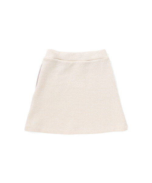 BeBe（ベベ）の「ラメニットフリルトップス+スカート セットアップ（セットアップ・キッズ・ベージュ・140cm/130cm/120cm）」の6枚目の写真