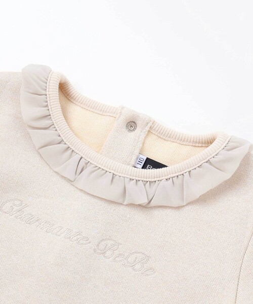 BeBe（ベベ）の「ラメニットフリルトップス+スカート セットアップ（セットアップ・キッズ・ベージュ・140cm/130cm/120cm）」の7枚目の写真