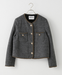 Spick & Span | 《一部店舗+WEB限定》BERENICE. / べレニス VESTE COURTE FOURREE CHAINES(ノーカラージャケット)
