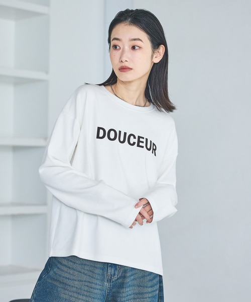 LAKOLE(ラコレ)の「スムースロゴ長袖T / 611699(Tシャツ/カットソー・レディース・チャコール/オフホワイト・FREE)」の22枚目の写真