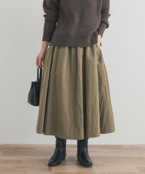 URBAN RESEARCH DOORS（アーバンリサーチドアーズ）の「サイドポケットギャザースカート（スカート・レディース・ネイビー/カーキ/オフホワイト・FREE）」の14枚目の写真