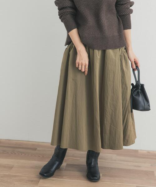 URBAN RESEARCH DOORS（アーバンリサーチドアーズ）の「サイドポケットギャザースカート（スカート・レディース・ネイビー/カーキ/オフホワイト・FREE）」の16枚目の写真