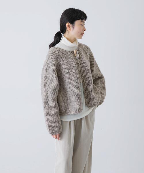 ペルートグルボタンカーディガン（カーディガン/ボレロ）｜かぐれ