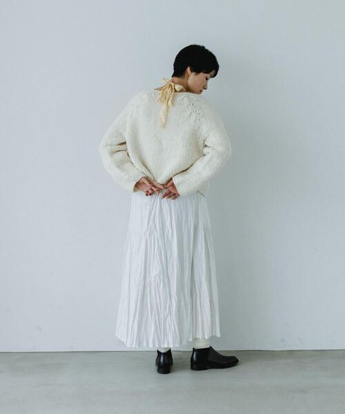 新品未使用☆かぐれ　ペルーヘリンボンカーディガン かぐれ（カグレ）の「ペルーヘリンボンカーディガン（ニット/セーター