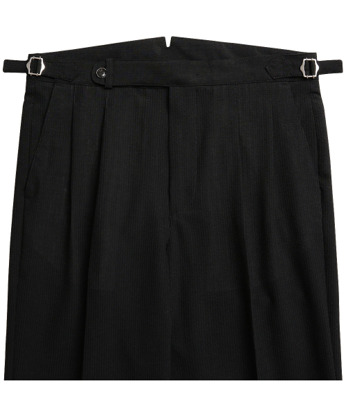sortie(ソルティ)の「Summer Wool Seersucker Trousers (Black)(スラックス・メンズ・その他・MEDIUM/LARGE/X-LARGE/SMALL)」の2枚目の写真