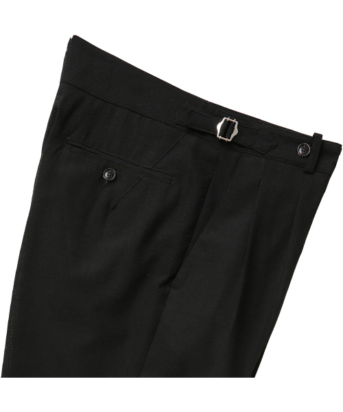 sortie(ソルティ)の「Summer Wool Seersucker Trousers (Black)(スラックス・メンズ・その他・MEDIUM/LARGE/X-LARGE/SMALL)」の6枚目の写真