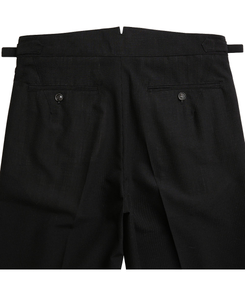 sortie(ソルティ)の「Summer Wool Seersucker Trousers (Black)(スラックス・メンズ・その他・MEDIUM/LARGE/X-LARGE/SMALL)」の8枚目の写真