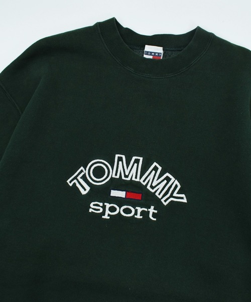 VINTAGE(ヴィンテージ)の「【USED】90’s TOMMY HILFIGER ロゴ刺繍 スウェット(スウェット・メンズ・グリーン・X-LARGE)」の2枚目の写真