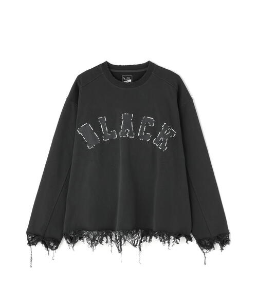 DANKE SCHON(ダンケシェーン)の「DankeSchon/ダンケシェーン/CUT FRINGE SWEAT CREWNECK BLACK(スウェット・メンズ・ブラック/ベージュ・L/M)」の13枚目の写真