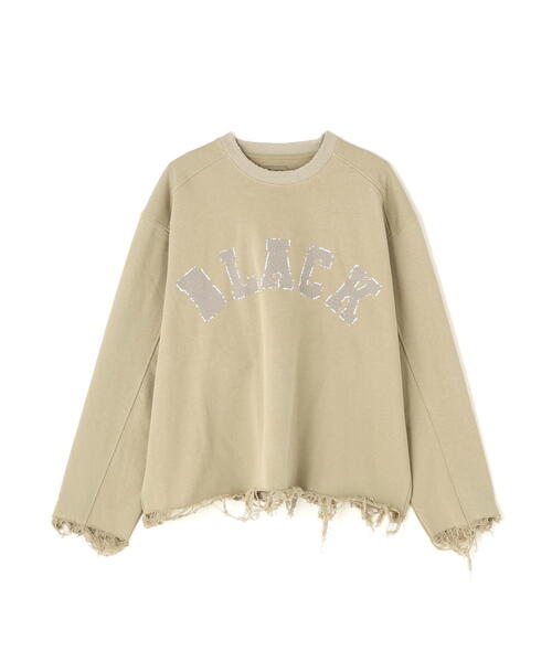 DANKE SCHON(ダンケシェーン)の「DankeSchon/ダンケシェーン/CUT FRINGE SWEAT CREWNECK BLACK(スウェット・メンズ・ブラック/ベージュ・L/M)」の19枚目の写真