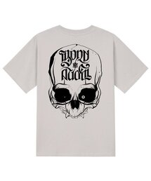 KTC0078 スカルムーン 半袖Tシャツ - ベージュ