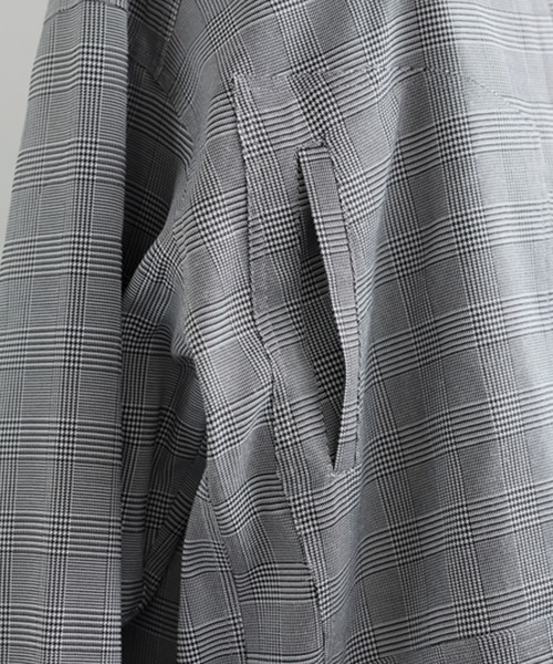 セール】千鳥チェック柄 プルオーバー（ブルゾン）｜antiqua
