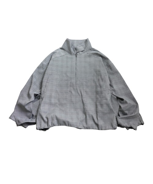 セール】千鳥チェック柄 プルオーバー（ブルゾン）｜antiqua