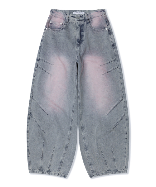 DECET WOMEN(デケット ウーマン)の「Color Brush Balloon Jeans DCWPT010ASHBLUE(デニムパンツ・レディース・その他・X-SMALL/SMALL/MEDIUM/LARGE)」の8枚目の写真