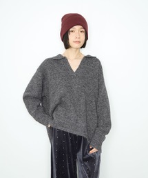 スキッパーポロニット