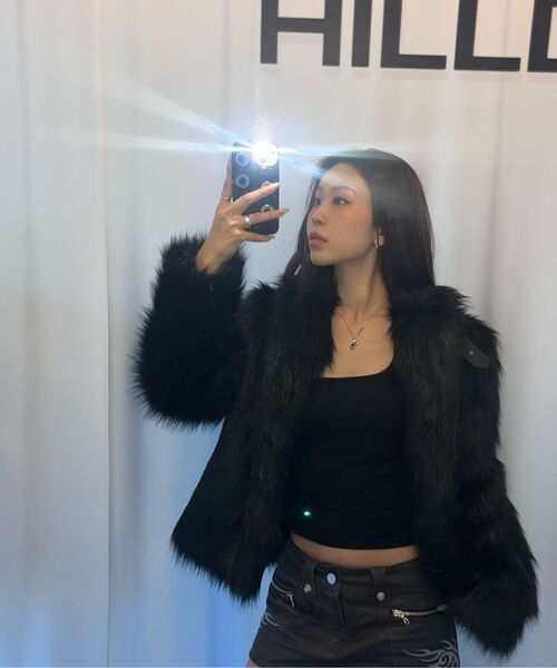 HILLDA（ヒルダ）の「メタリックミニスカート[グレー]（スカート・レディース・その他・SMALL/MEDIUM）」の6枚目の写真
