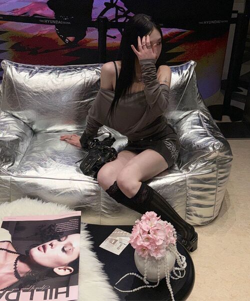 HILLDA（ヒルダ）の「メタリックミニスカート[グレー]（スカート・レディース・その他・SMALL/MEDIUM）」の13枚目の写真