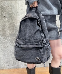 ROGER AND RAW（ロジャーアンドロウ）の「プレート付きデニムリュック（バックパック/リュック）」