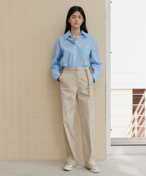 YUPPE(ヨッペ)の「BELT LINE PANTS_BEIGE(その他パンツ・レディース・その他・SMALL/MEDIUM)」の1枚目の写真