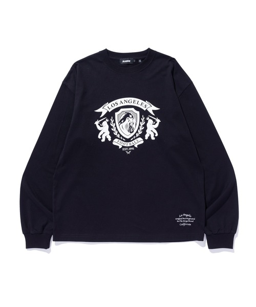 XLARGE(エクストララージ)の「LA FOOTBALL L/S TEE(Tシャツ/カットソー・メンズ・オリーブ/ブラック/ホワイト・XL/L/M/S)」の1枚目の写真