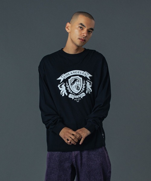 XLARGE(エクストララージ)の「LA FOOTBALL L/S TEE(Tシャツ/カットソー・メンズ・オリーブ/ブラック/ホワイト・XL/L/M/S)」の4枚目の写真