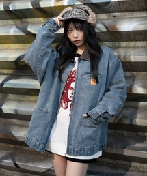 WEGO/【26年春新作】ワーカーズZIPデニムジャケット