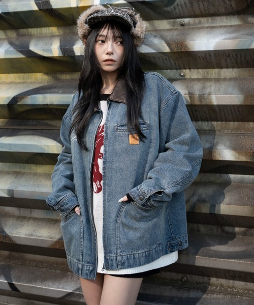 WEGO（ウィゴー）の「WEGO/【26年春新作】ワーカーズZIPデニムジャケット（デニムジャケット・メンズ・ブラック系3/コバルトブルー・MEDIUM/LARGE）」の13枚目の写真