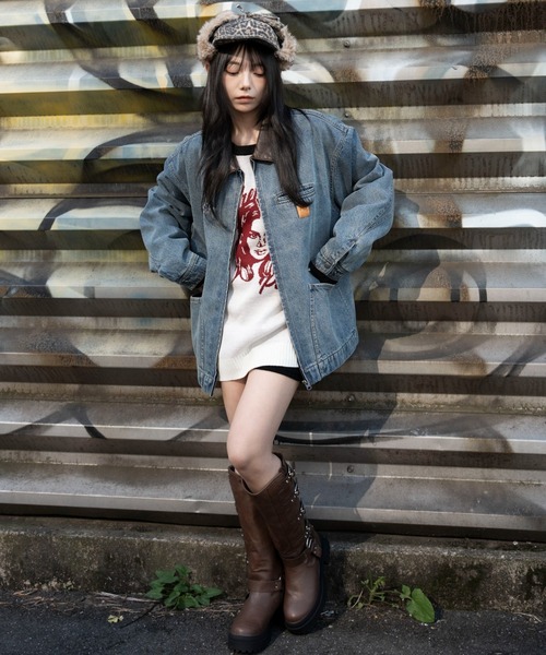 WEGO（ウィゴー）の「WEGO/【26年春新作】ワーカーズZIPデニムジャケット（デニムジャケット・メンズ・ブラック系3/コバルトブルー・MEDIUM/LARGE）」の16枚目の写真